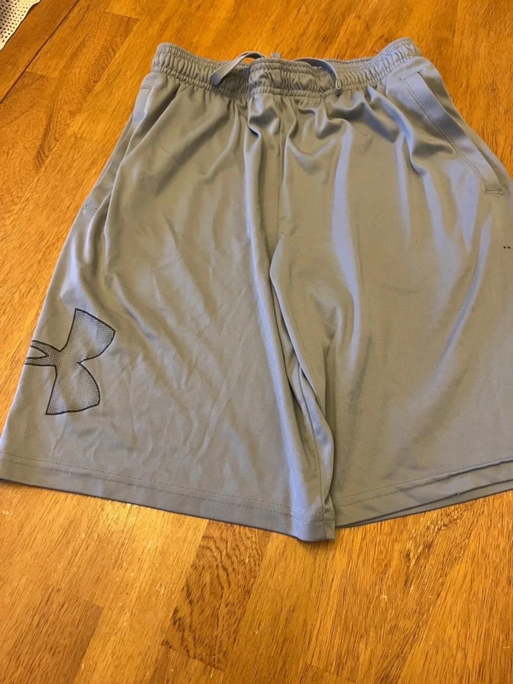 Under Armour Light Grey Athletic Performance Shorts medium